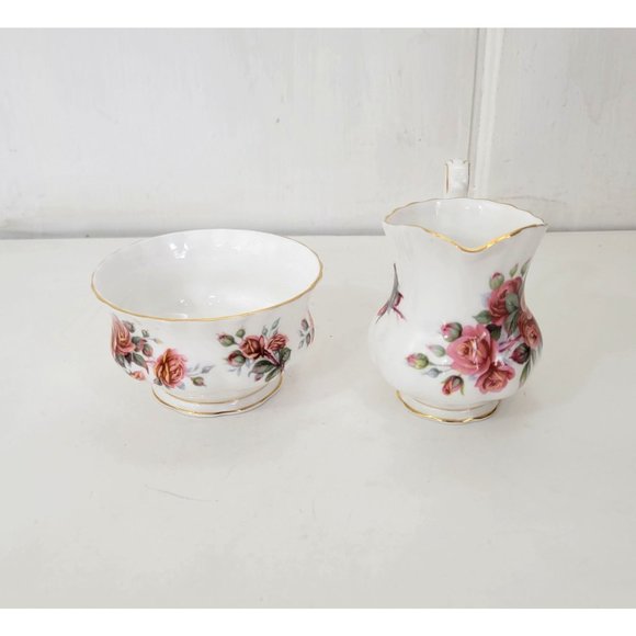Royal Albert Centennial Rose Creamer and Open Sugar Bowl Set - Picture 7 of 9